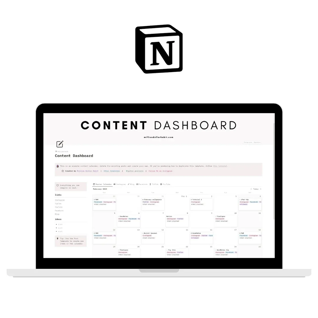 Content dashboard