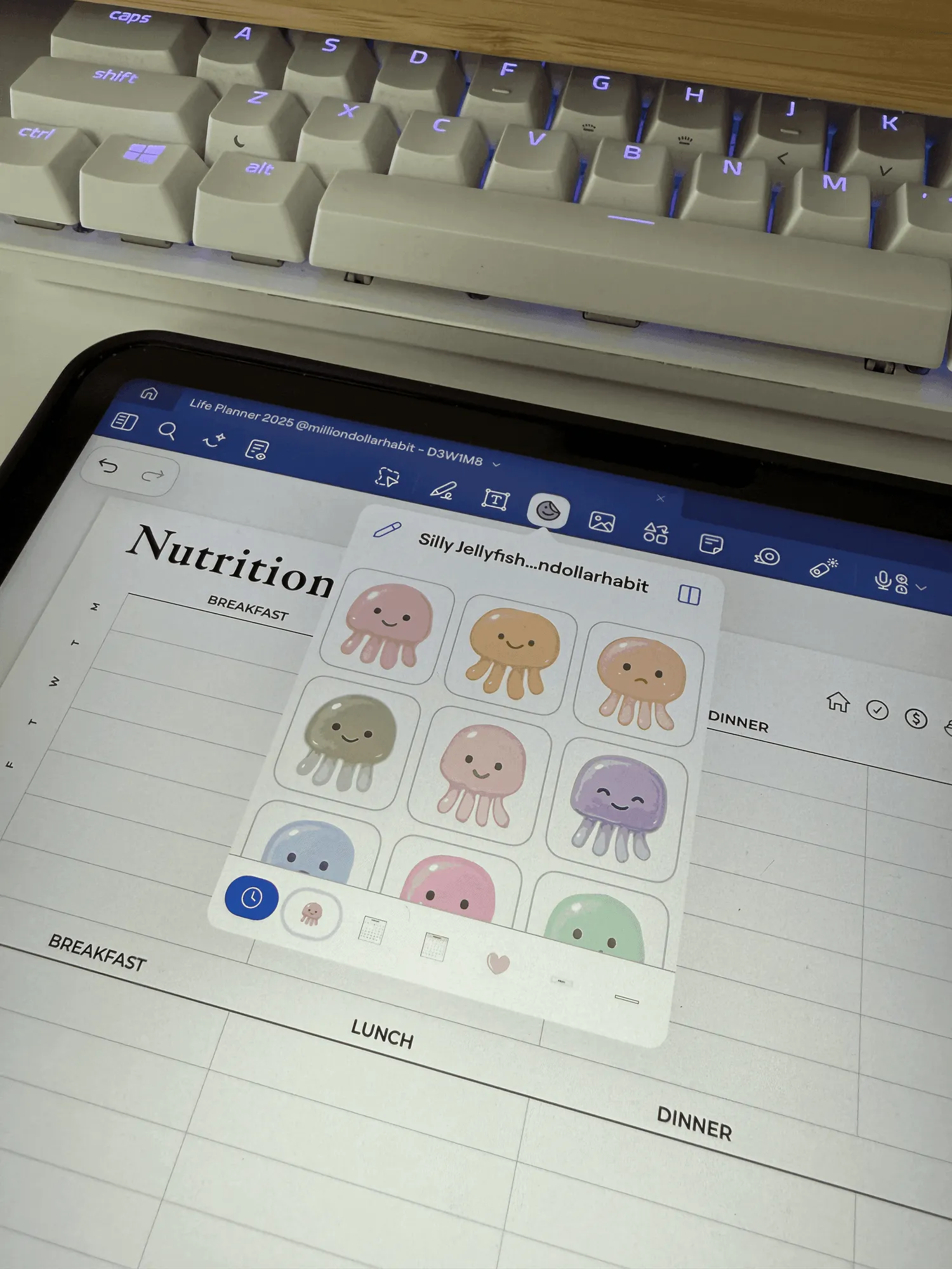 Moody Jellyfish Sticker Kit — image 4 of 6