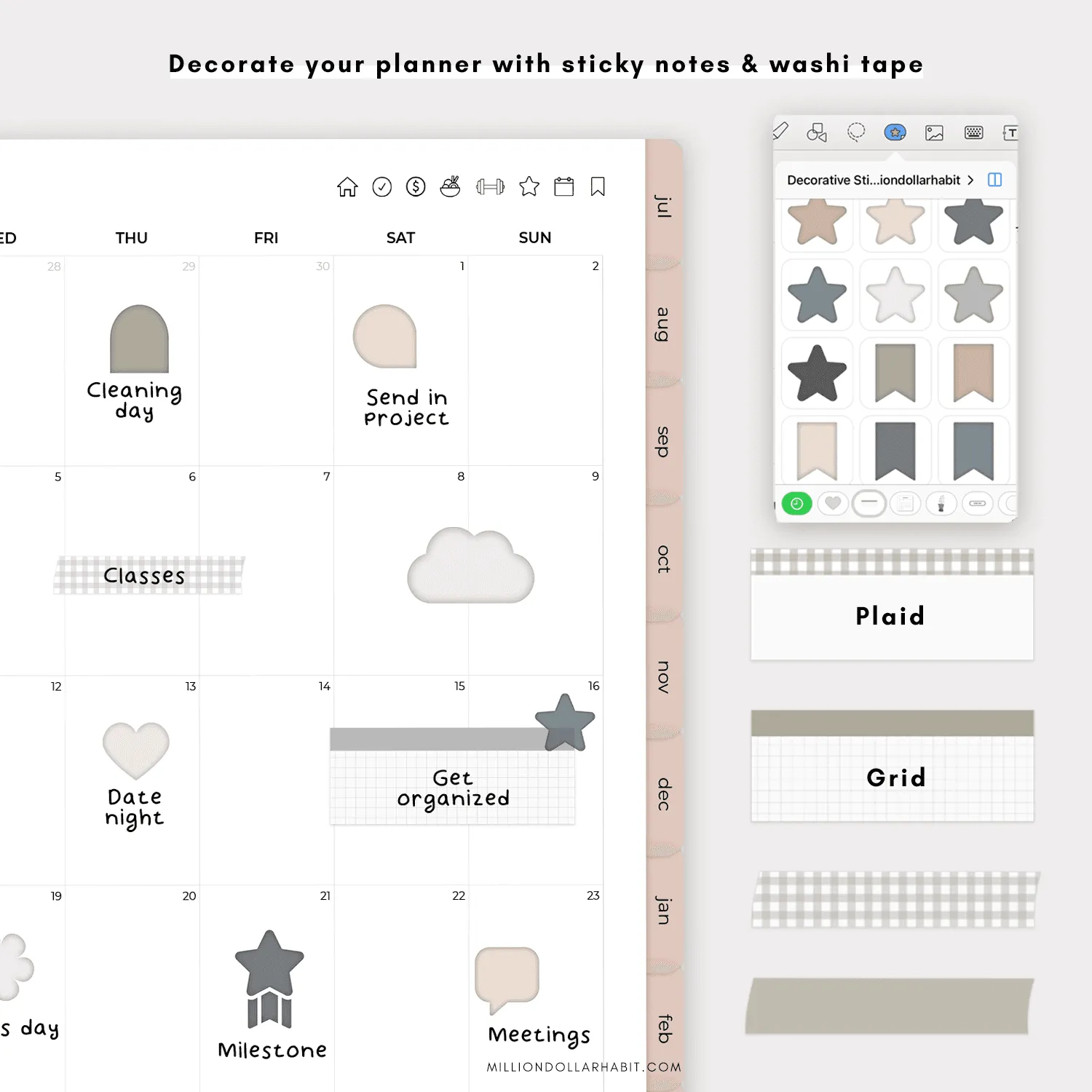 Neutral Decorative Stickers — image 5 of 5