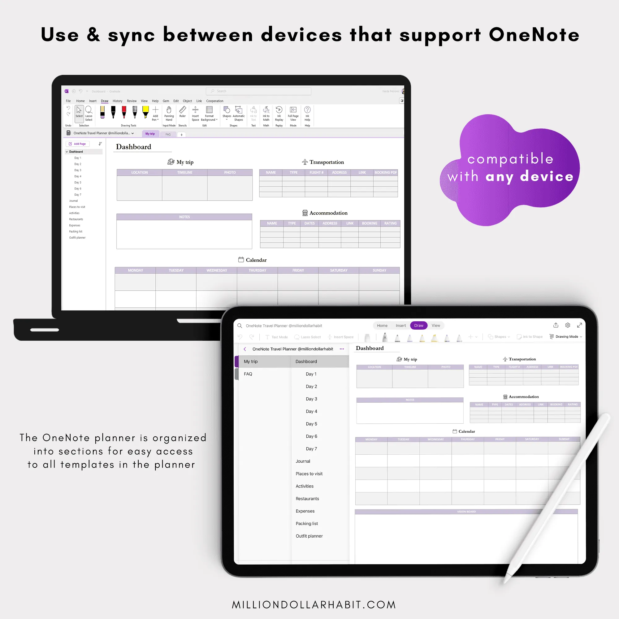 OneNote Travel Planner — image 7 of 8