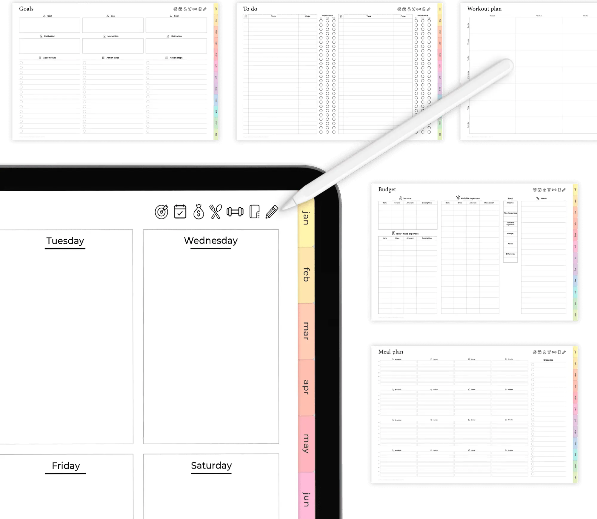 Free digital planner undated