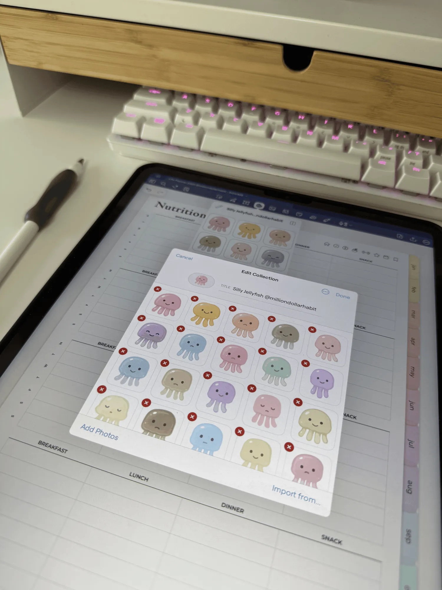 Moody Jellyfish Sticker Kit — image 2 of 6