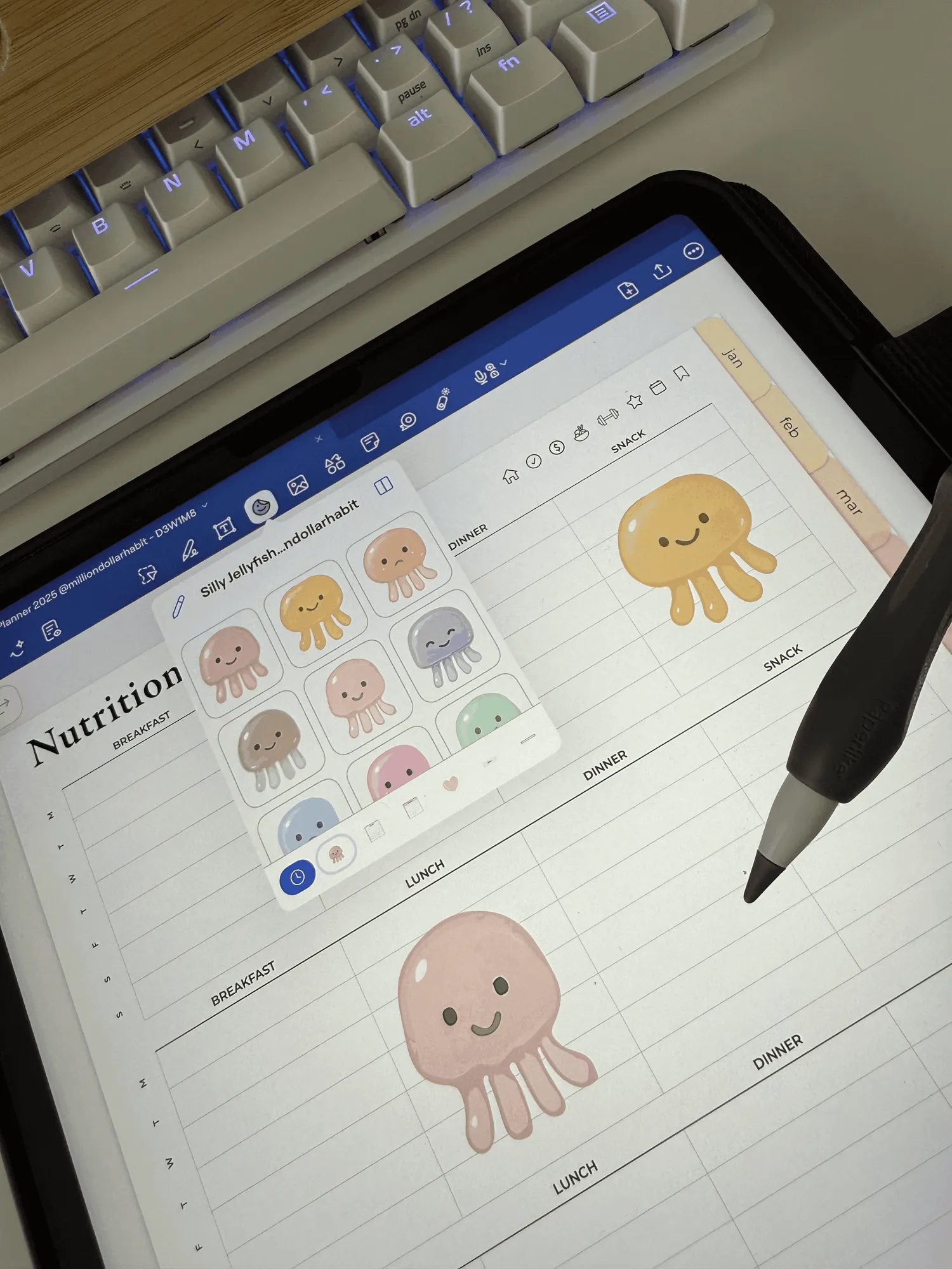 Moody Jellyfish Sticker Kit — image 5 of 6