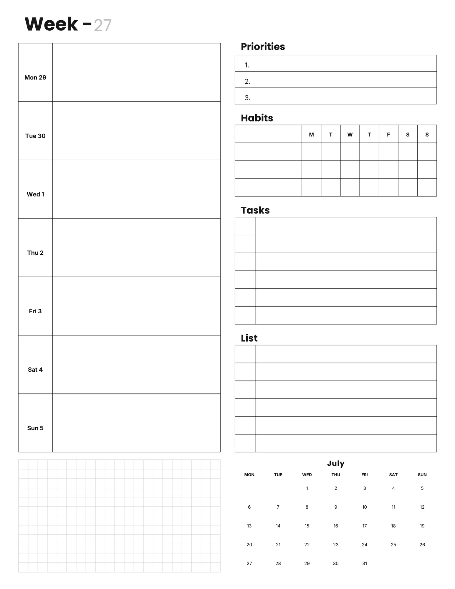 Productivity weekly