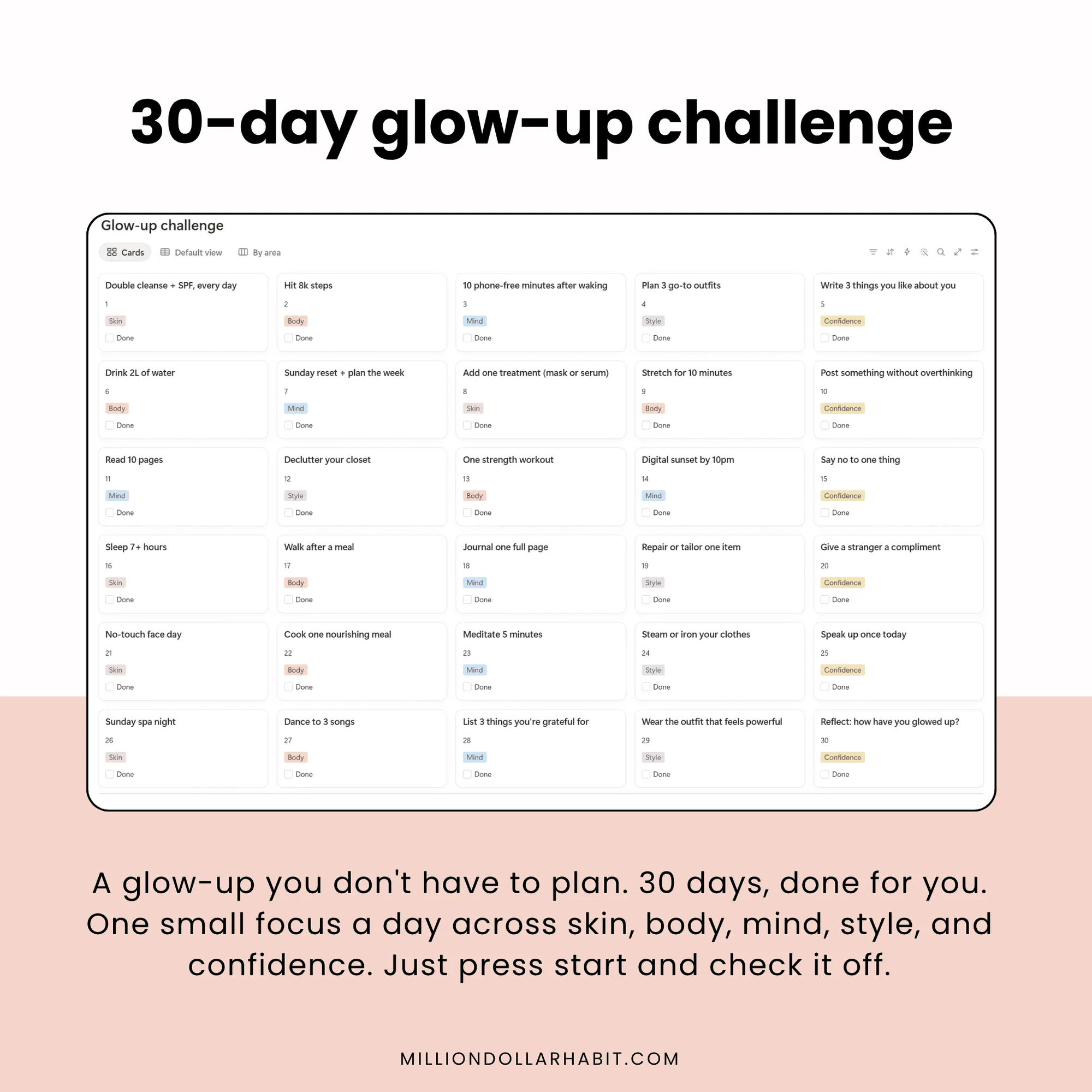 Glow-Up Self Care Planner — image 3 of 5