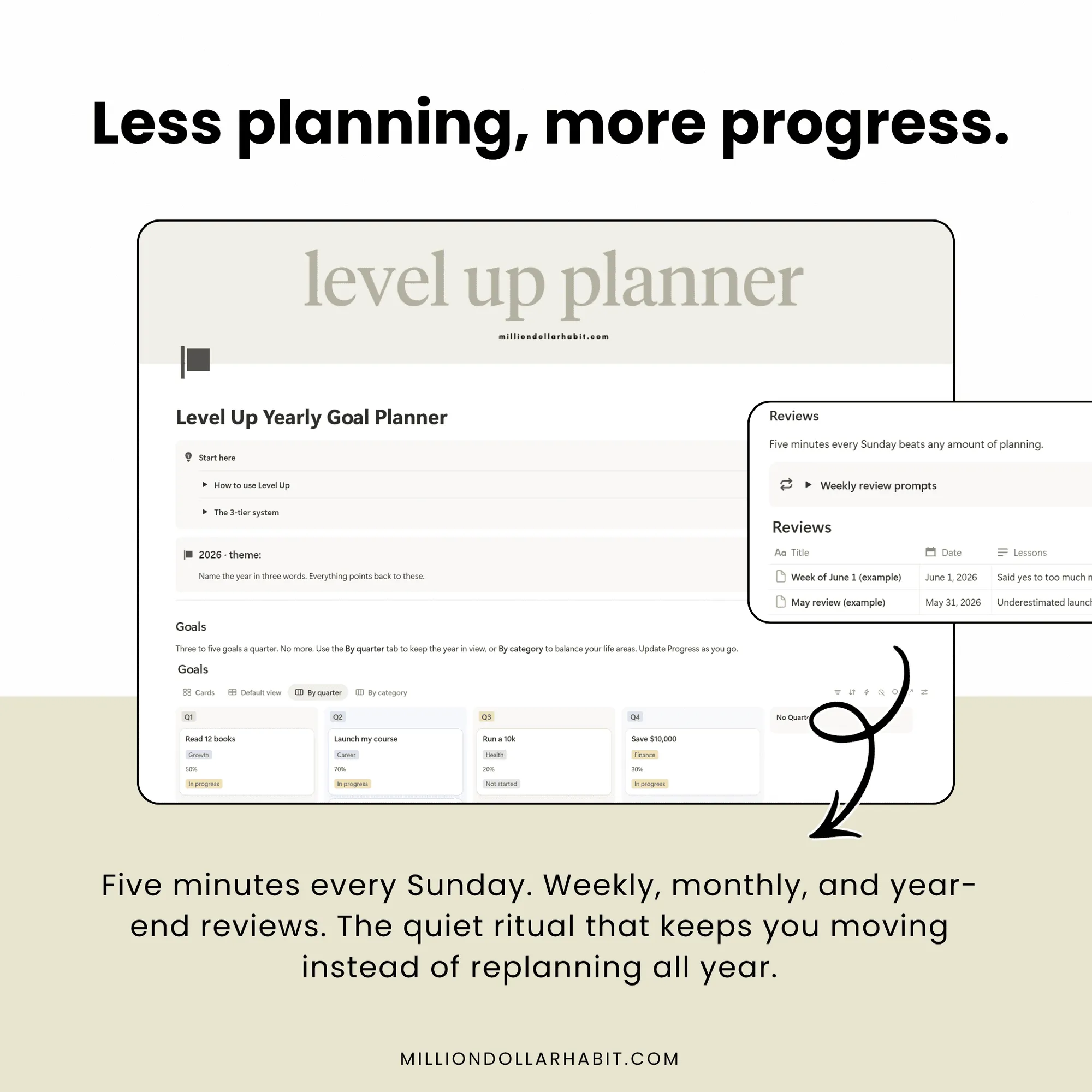 Level Up Yearly Planner — image 3 of 3