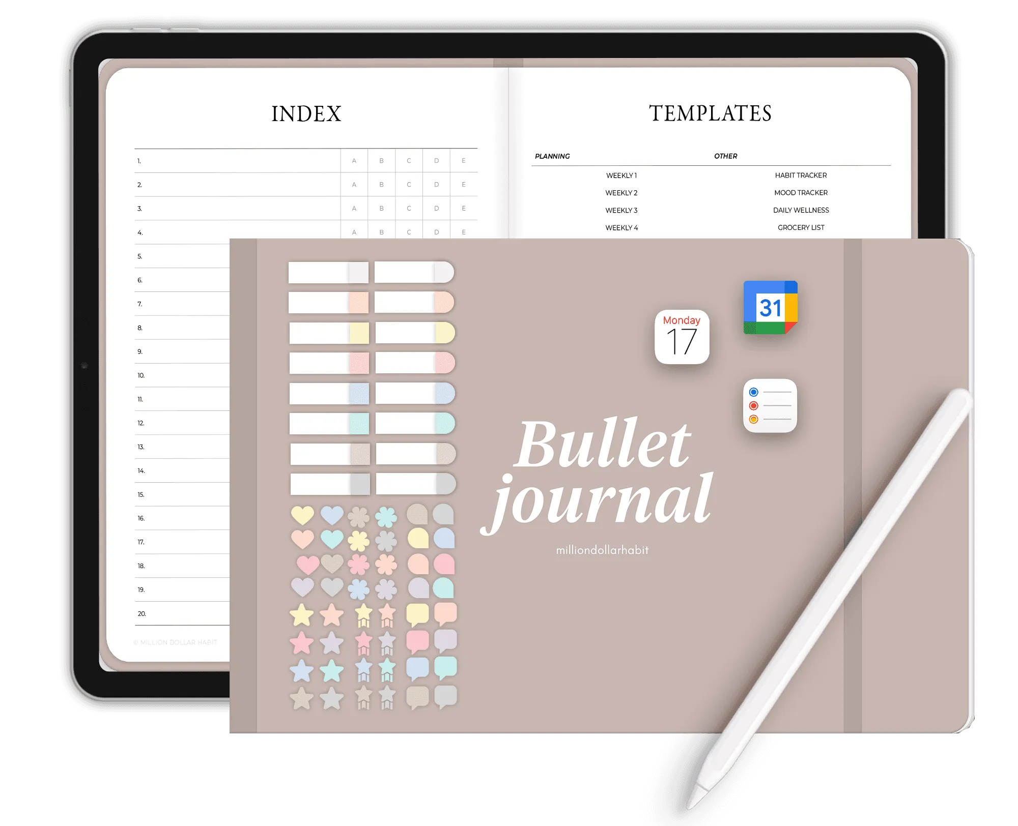 Free digital planner Goodnotes