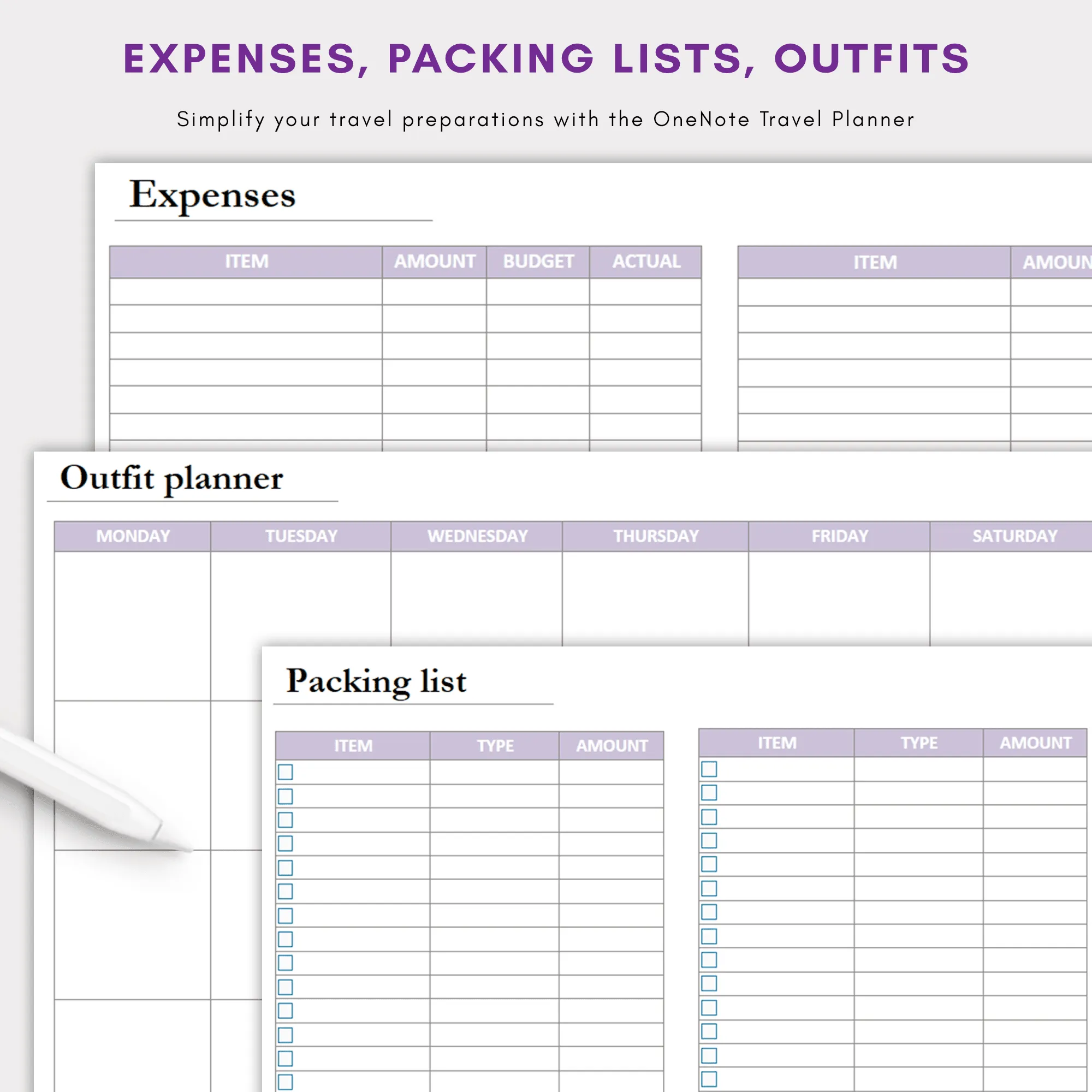 OneNote Travel Planner — image 6 of 8