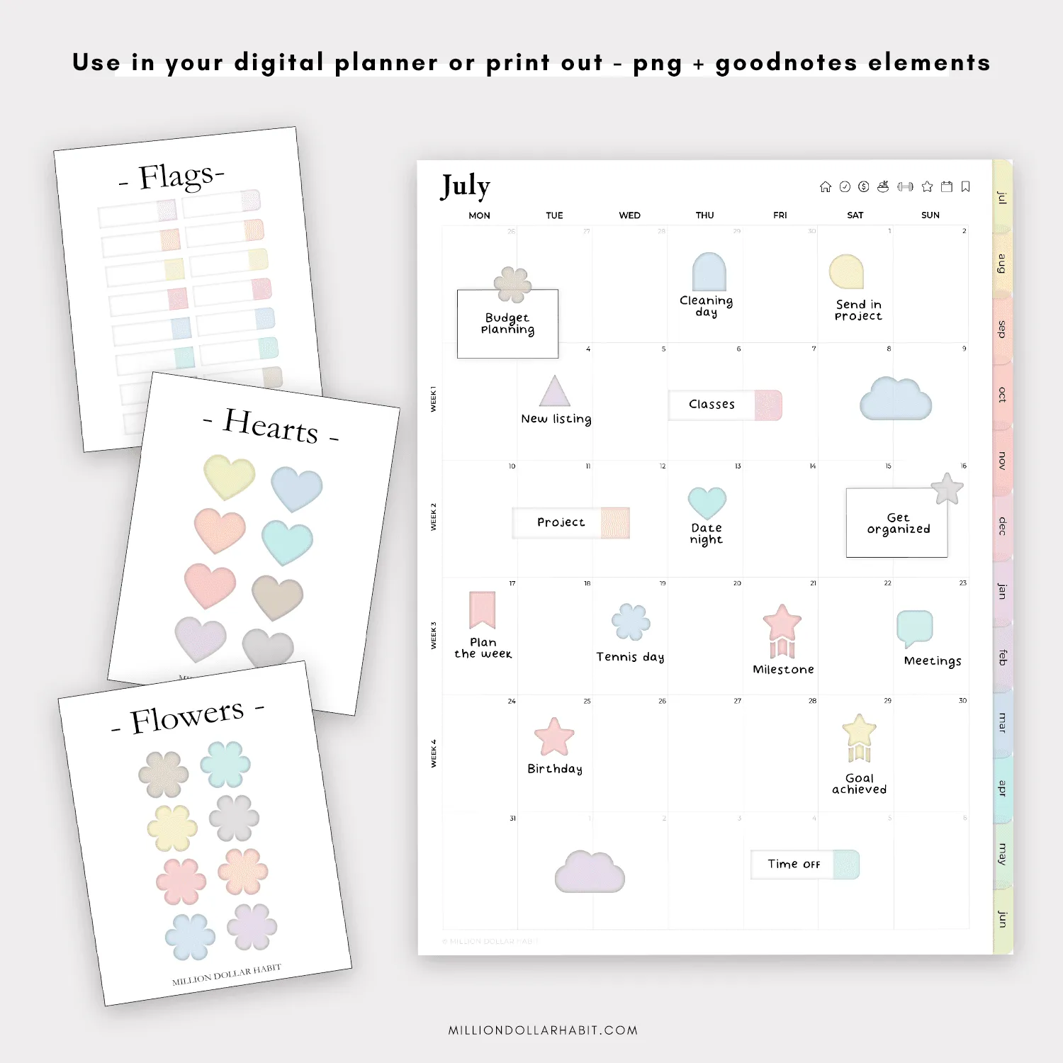 Pastel Decorative Stickers — image 2 of 5