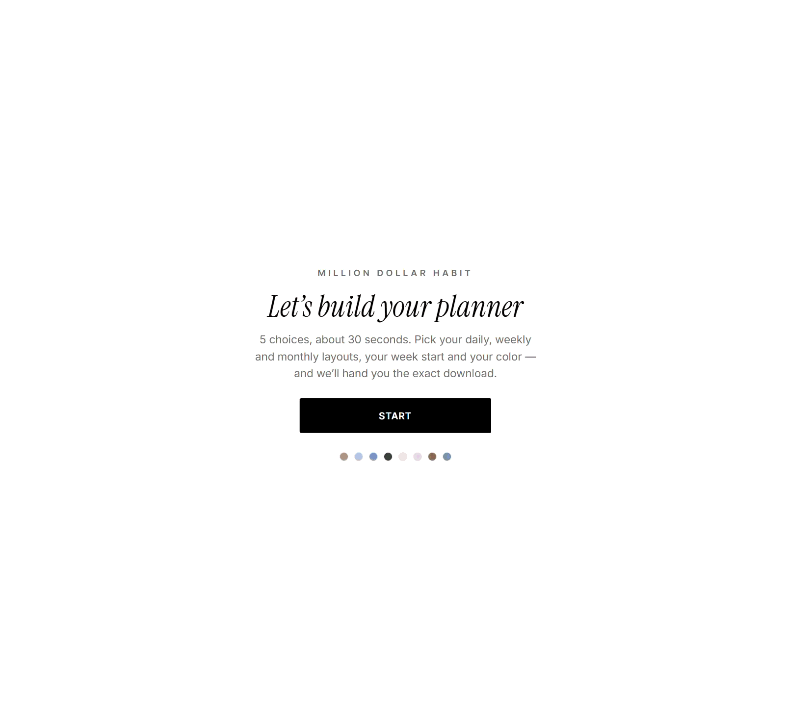 Planner Creator walkthrough